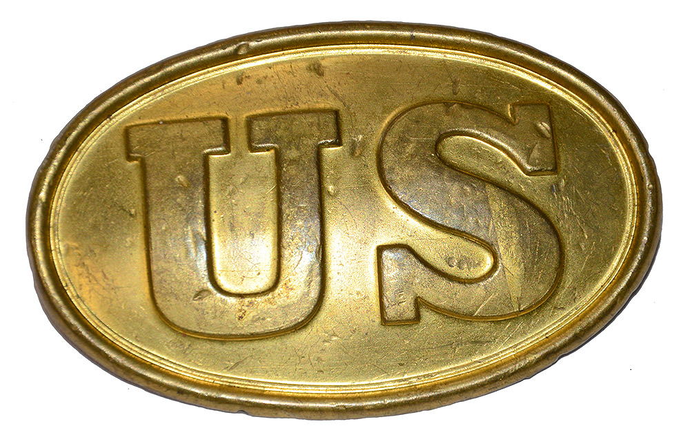 MINTY U.S. PATTERN 1839 INFANTRY CARTRIDGE BOX PLATE