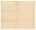 JULY 1862 21ST NORTH CAROLINA INFANTRY LETTER – PVT. HARRISON ALEXANDER; POW CEDAR CREEK