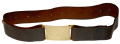 INDIAN WARS MODEL 1874 NEW JERSEY BELT PLATE ON LEATHER BELT