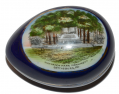 GETTYSBURG HIGH WATER MARK SOUVENIR GERMAN COBALT PORCELAIN EGG