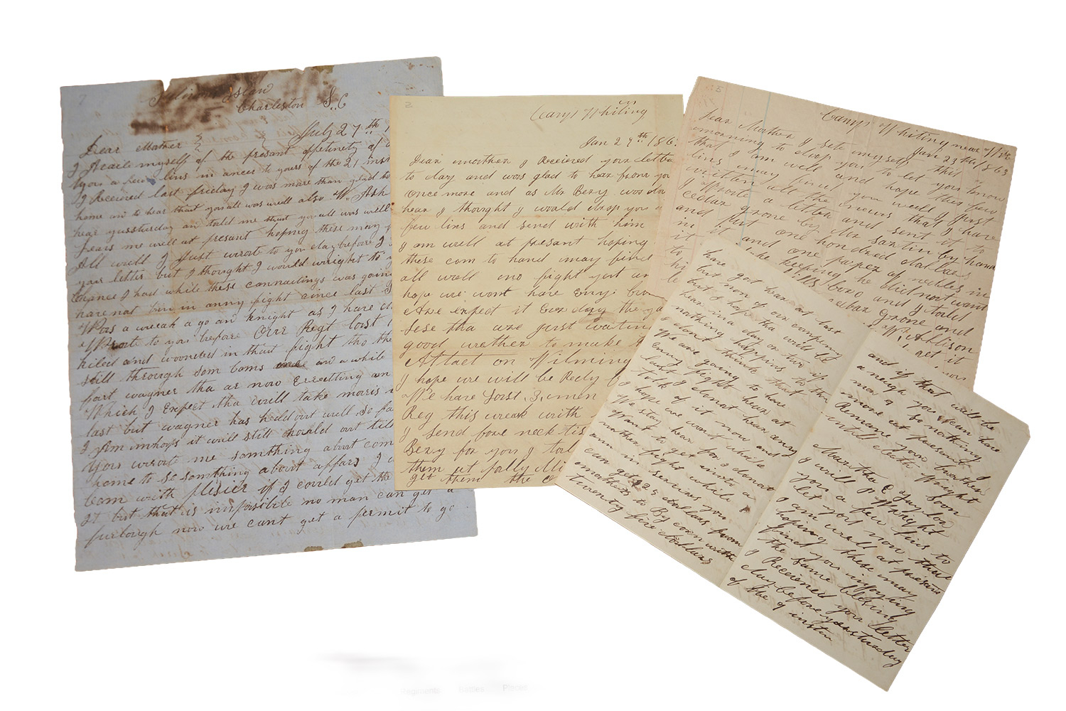 IDENTIFIED CONFEDERATE SOLDIER LETTER GROUPING – CPL. JONATHAN J. TAYLOR, 31ST NORTH CAROLINA INFANTRY