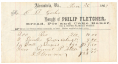 CIVIL WAR–DATE ALEXANDRIA, VIRGINIA SUTLER'S BAKER BILLHEAD 