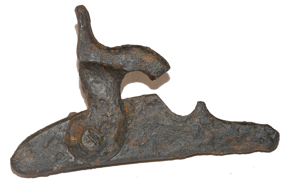 RELIC, MODEL 1863 RIFLE MUSKET LOCKPLATE AND HAMMER, DATED 1864