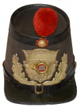 EXTRAORDINARILY RARE FIRST MODEL US MARINE CORPS SHAKO