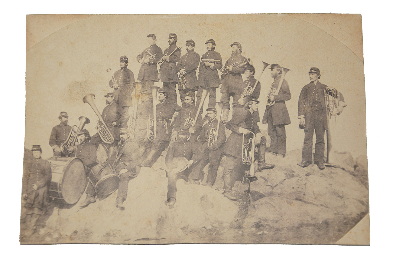 WONDERFUL AND RARE PHOTO OF 6TH MAINE INFANTRY BAND