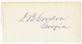 GENERAL JOHN B. GORDON CLIPPED AUTOGRAPH SIGNATURE