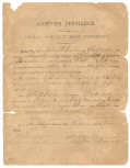 CONFEDERATE SOLDIER'S DISCHARGE — JOHN W. FISHER, LUCAS' ARTILLERY COMPANY