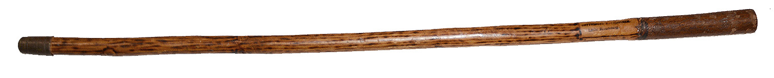 GETTYSBURG BATTLEFIELD SOUVENIR WOOD CANE, 