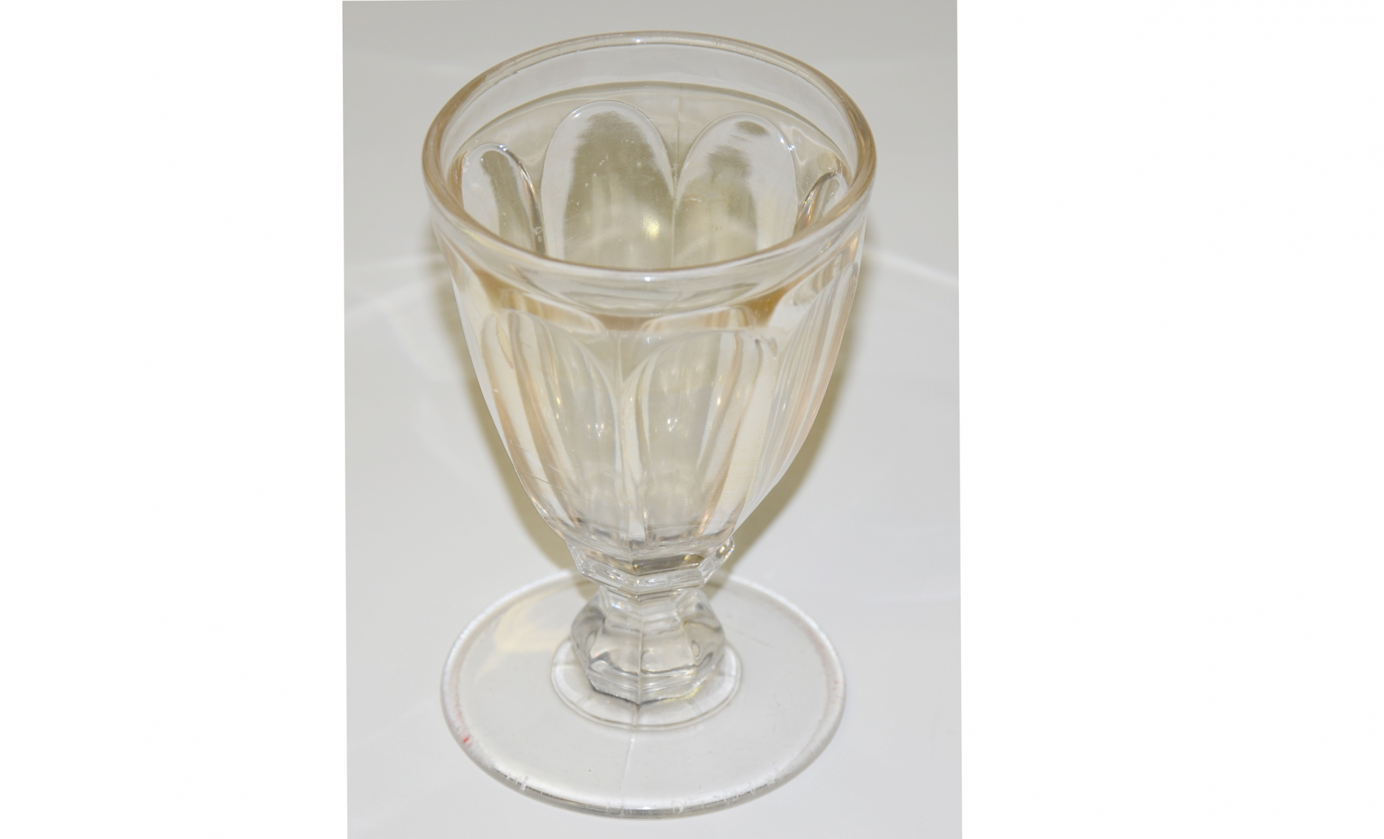 FLINT GLASS GOBLET