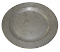 GEORGE III PEWTER PLATE WITH HALLMARKS