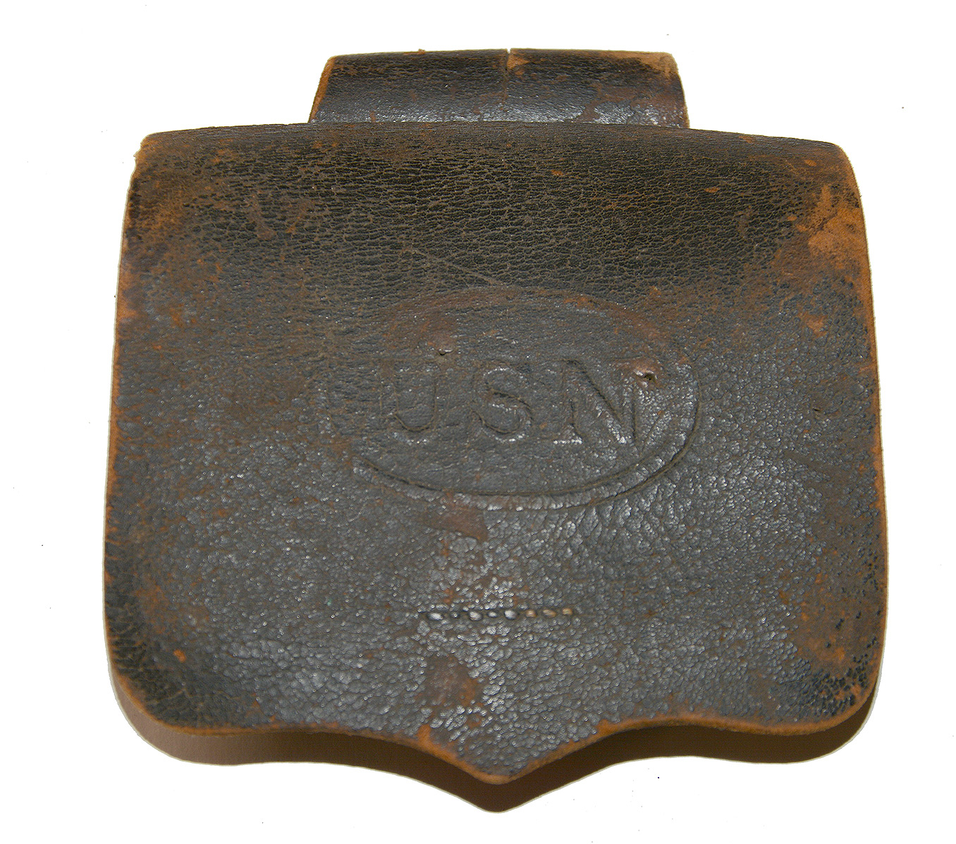 1863 DATED U.S. NAVY REVOLVER CARTRIDGE BOX