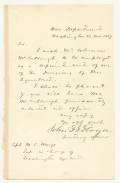 1857 LETTER FROM JOHN B. FLOYD (SECRETARY OF WAR UNDER PRESIDENT BUCHANAN, LATER CS BRIGADIER GENERAL) TO CAPT. MONTGOMERY MEIGS, SUPERINTENDENT OF WASHINGTON AQUADUCT