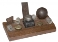 JOHN GOOD GETTYSURG DESK SET WITH SOUTH CAROLINA BUTTON