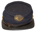 CIVIL WAR OFFICER’S KEPI WITH ORIGINAL INFANTRY INSIGNIA