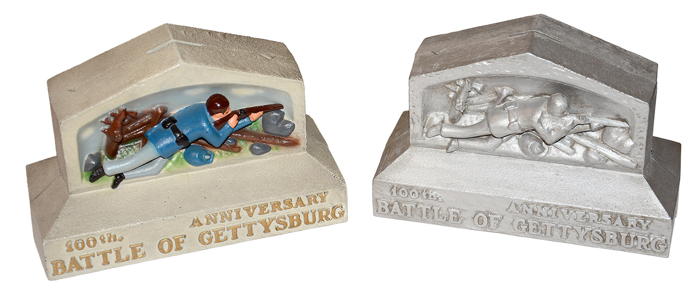 TWO GETTYSBURG 100TH ANNIVERSARY SOUVENIR BANKS