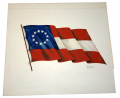 ORIGINAL PAINTING — "MOSBY'S RANGERS" FLAG STUDY BY ARTIST "RNS