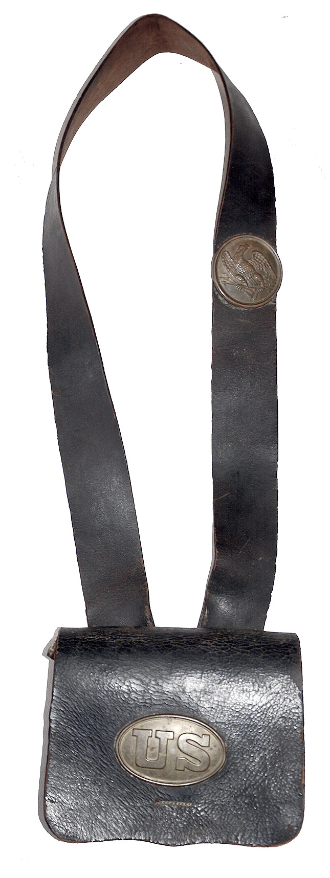 U.S. M1861 INFANTRY CARTRIDGE BOX WITH SLING AND PLATES