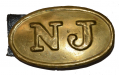 INDIAN WARS ERA NEW JERSEY MILITIA/NATIONAL GUARD BELT PLATE – SIZE SMALL 