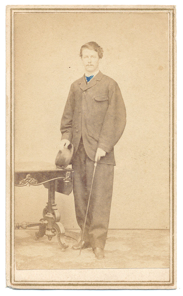 RARE CDV OF CS 3rd LOUISIANA EUROPEAN INFANTRY OFFICER – LT. JOHN AVERY 