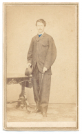 RARE CDV OF CS 3rd LOUISIANA EUROPEAN INFANTRY OFFICER – LT. JOHN AVERY 