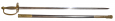 MODEL 1840 NCO SWORD BY EMERSON & SILVER-DATED 1863