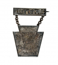 SEPTEMBER 1889 GETTSBURG PENNSYLVANIA DAY TWO PIECE SILVER MEDAL 