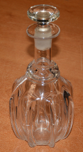 PINT SIZE PILLAR MOLD DECANTER, C1850-1870