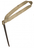EARLY 18TH CENTURY AMERICAN BAYONET SCABBARD AND SHOULDER SLING