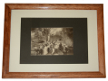 FRAMED ANTIQUE PHOTO OF TOURISTS IN DEVIL’S DEN