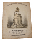 VIRGINIA WASHINGTON MONUMENT GRAND MARCH – 1858 SHEET MUSIC
