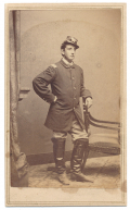 CDV PHOTO OF LT. EDWIN S. LIKENS, 115TH & 20TH PA., 132ND & 99TH N.Y. INF.