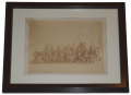 FRAMED POST-WAR ALBUMEN OF A GROUP OF STAFF OFFICERS