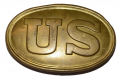 NON-DUG U.S. CIVIL WAR OVAL US BELT PLATE 
