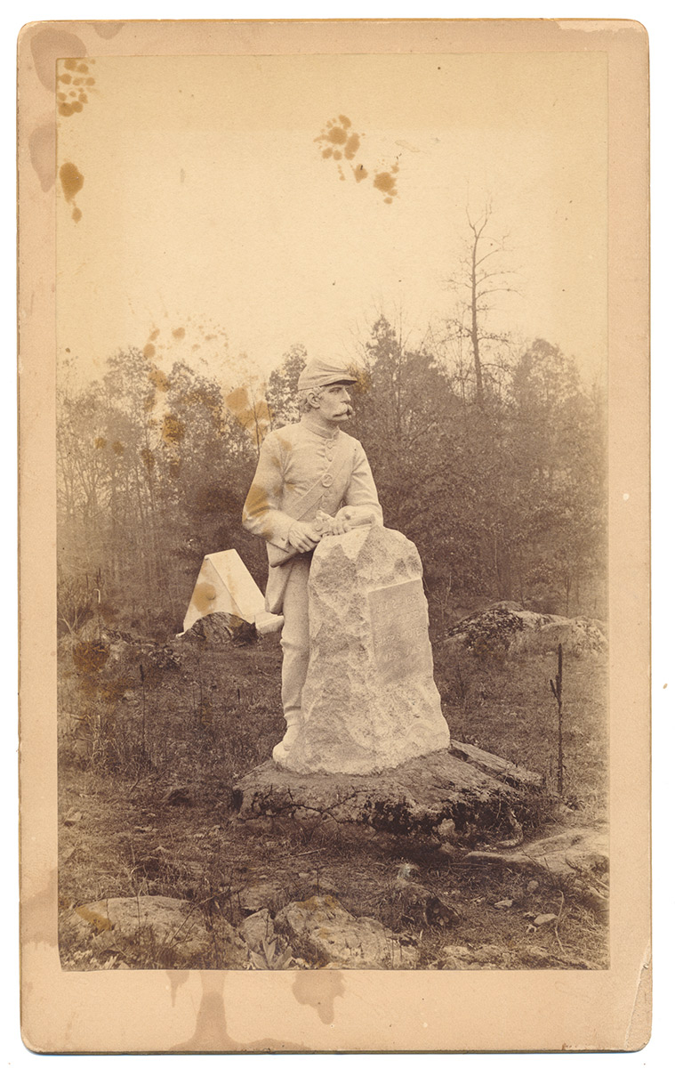 MUMPER CABINET CARD PHOTO - 2nd ANDREW’S SHARPSHOOTERS MONUMENT – STONY HILL / THE LOOP