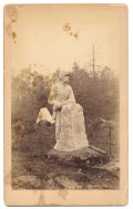 MUMPER CABINET CARD PHOTO - 2nd ANDREW’S SHARPSHOOTERS MONUMENT – STONY HILL / THE LOOP