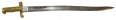 PLYMOUTH WHITNEY M1861 NAVY RIFLE SABER BAYONET BY COLLINS