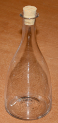 BLOWN LEAD GLASS TAPER DECANTER, 1780-1820