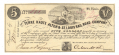 $5 TERRA HAUTE ALTON & ST. LOUIS RAILROAD COMPANY NOTE