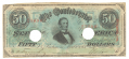 1863 CONFEDERATE STATES $50 NOTE, T-57