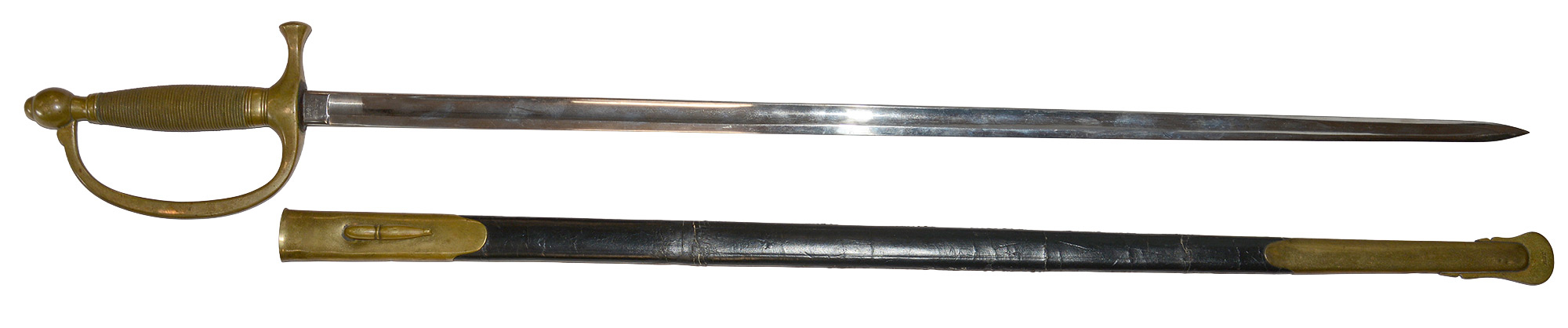 U.S. MODEL 1840 MUSICIAN'S SWORD BY AMES MFG. CO., DATED 1864