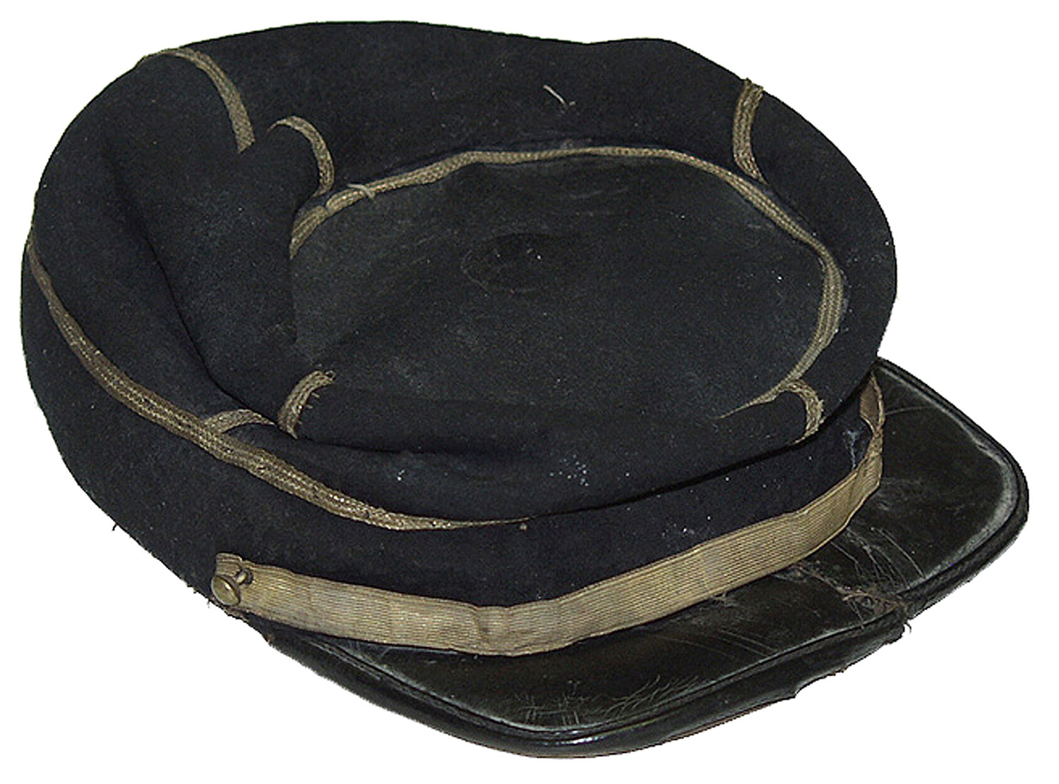 CHASSEUR KEPI FROM AN ARKANSAS OR MISSOURI CONFEDERATE OFFICER’S SON 
