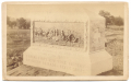 MUMPER CABINET CARD – 1st NY INDEPENDENT “COWAN’S” BATTERY MONUMENT, COPSE OF TREES/CEMETERY RIDGE