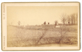 MUMPER CABINET CARD PHOTO – MONUMENTS NEAR THE ANGLE/COPSE OF TREES