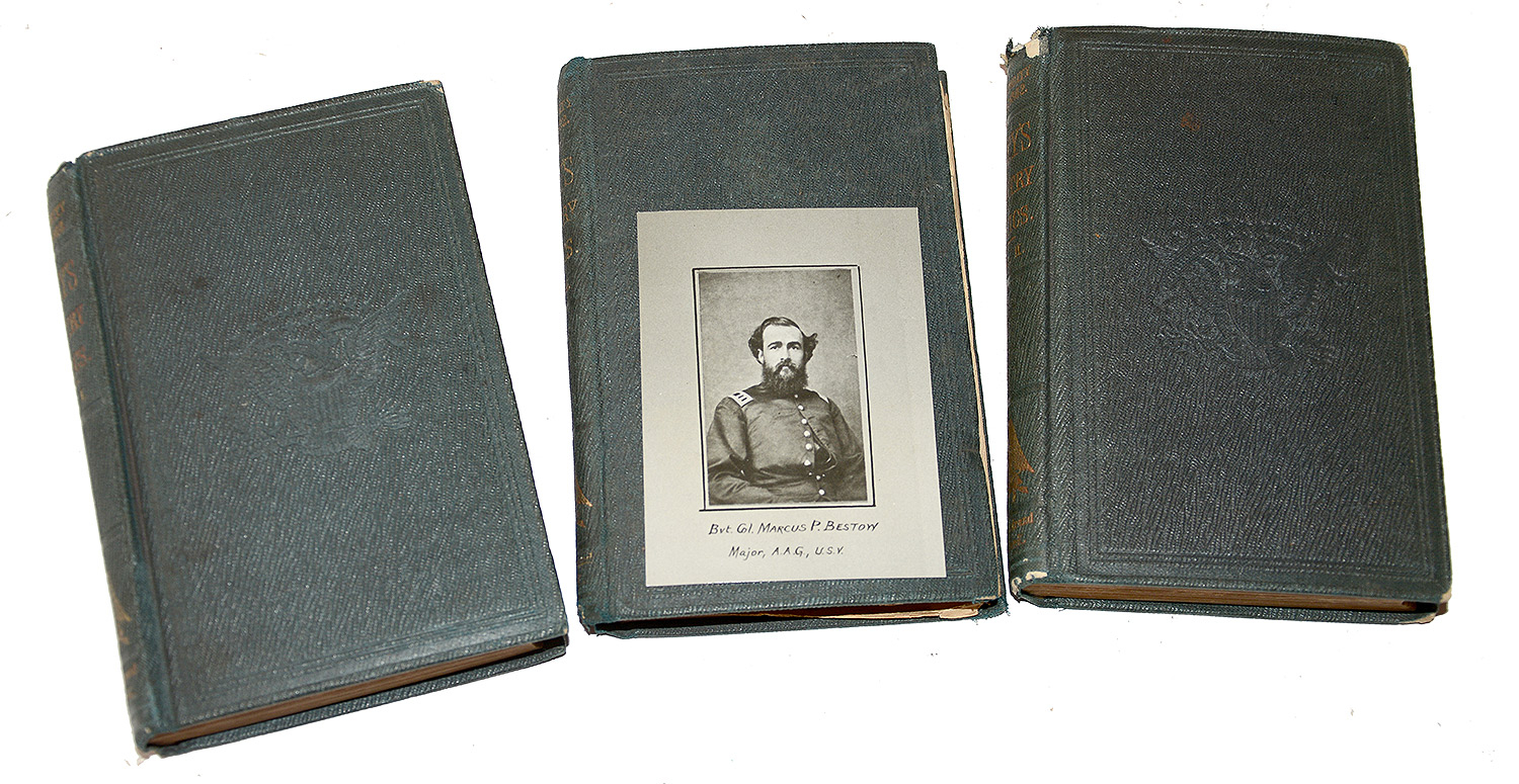 ID’D 3 VOLUME SET OF CASEY’S INFANTRY TACTICS – BREVET COLONEL MARCUS P. BESTOW, 26th OHIO & USV ADJUTANT GENERAL DEPARTMENT