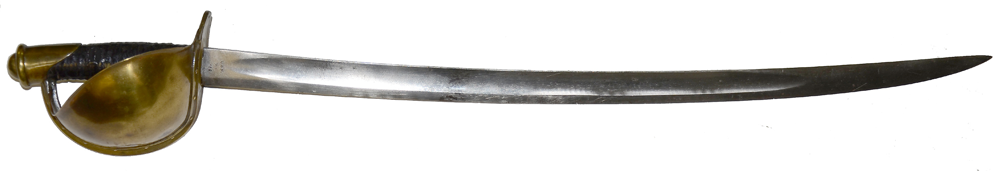 MODEL 1860 NAVY CUTLASS BY AMES WITH NEW JERSEY MARK - NO SCABBARD