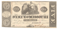 1862 STATE OF MISSOURI $5 NOTE