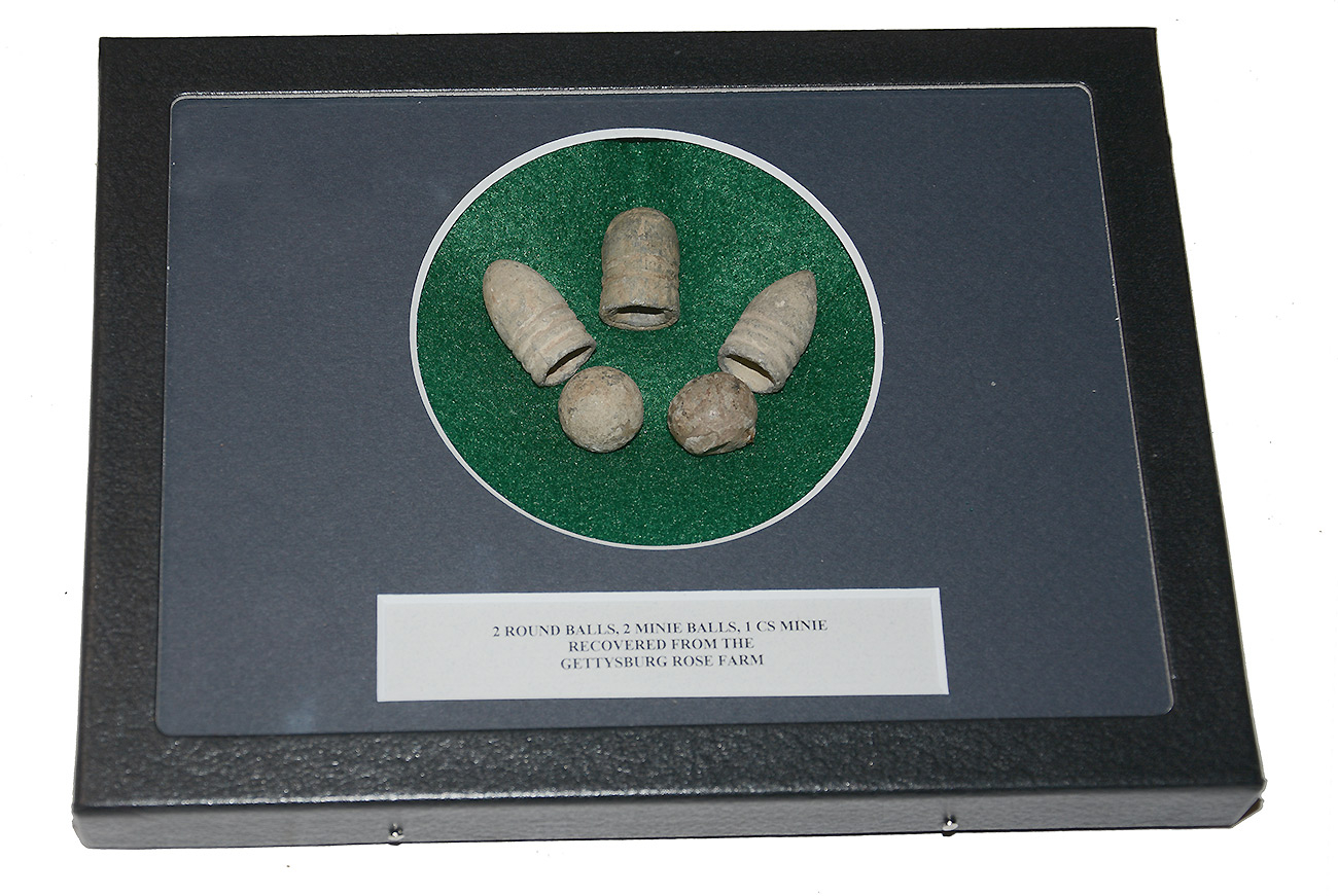 BULLETS FROM THE ROSE FARM AT GETTYSBURG