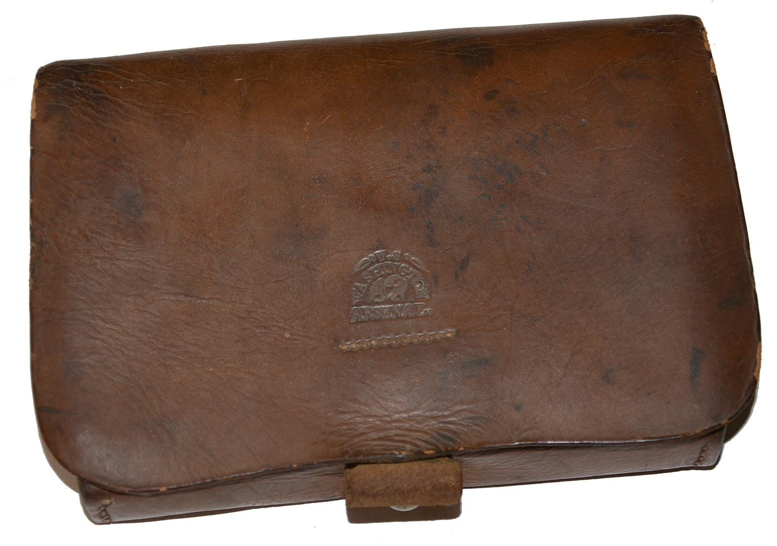 EXCELLENT WASHINGTON ARSENAL MARKED CIVIL WAR ARTILLERY GUNNER’S IMPLEMENT/FUSE POUCH  