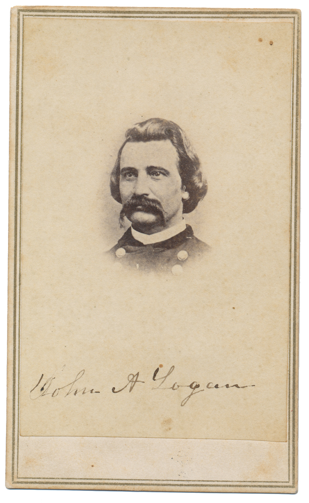 CDV OF FEDERAL GENERAL JOHN ALEXANDER LOGAN