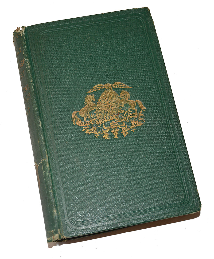 1869 1ST EDITION REGIMENTAL HISTORY OF THE 51ST PENNSYLVANIA VOLUNTEERS – STAMPED AS GIFT FROM DRUMMER WILLIAM HANSELL